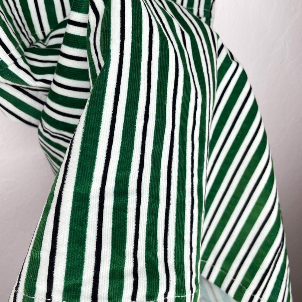 Urban Outfitters Sleeveless Striped Corduroy Snap Front Mini Jumper Dress Size 0 - Picture 11 of 15